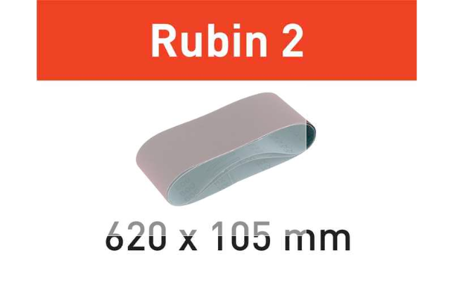 FESTOOL SLIPBAND L620X105-P80 RU2 RUBIN 2 10ST