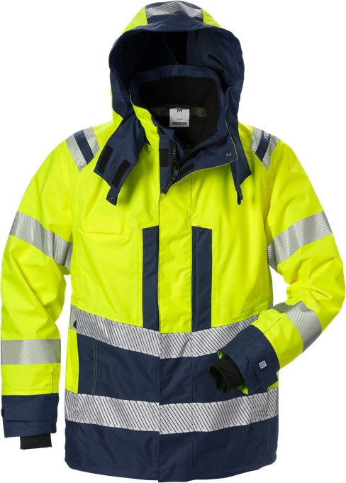 FRISTADS VARSEL AIRTECH® SKALJACKA 4515 GTT, KLASS 3 TUMMASININEN/KELTAINEN