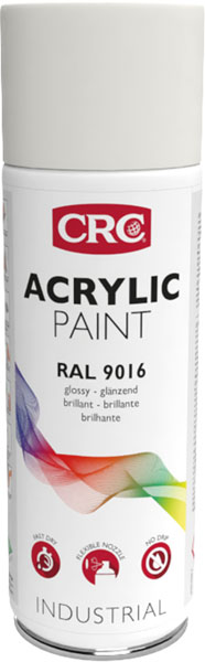 CRC ACRYL FÄRG 9005 JET BLANK SVART